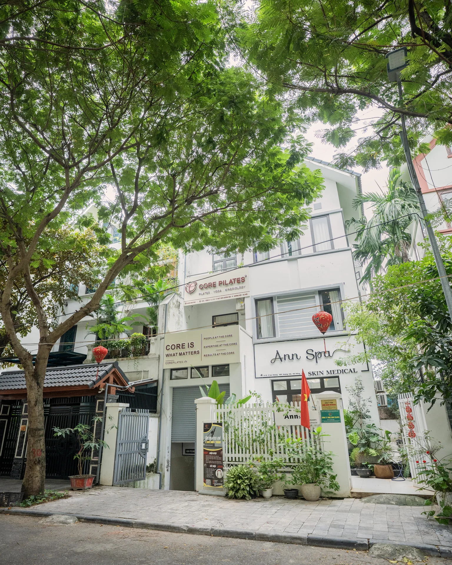 Core Pilates exterior and entrance in Duong Noi